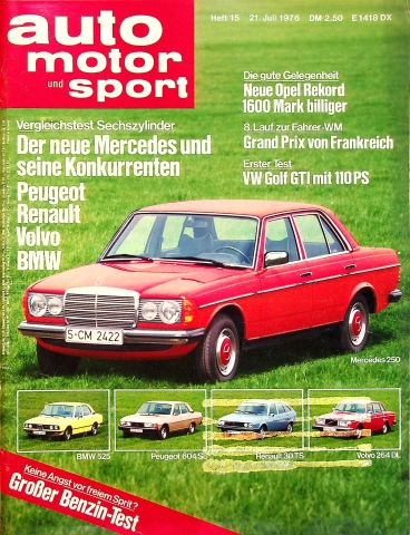 Deckblatt Auto Motor und Sport (15/1976)